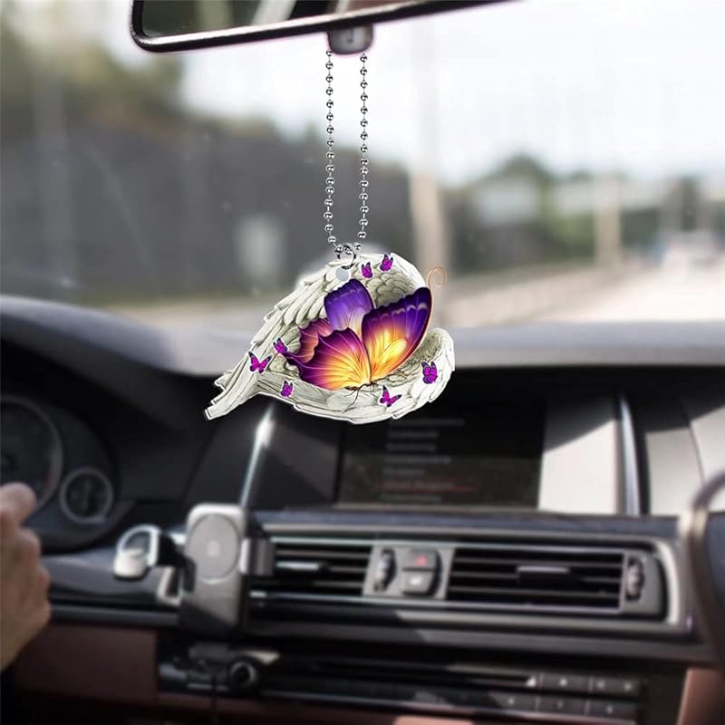 Rooster Car Hanging Ornament for Rear View Mirror, Farm Chicken Charm, Automotive Interior Pendant, Car Charm Decor, Window Wall Hangings Home
