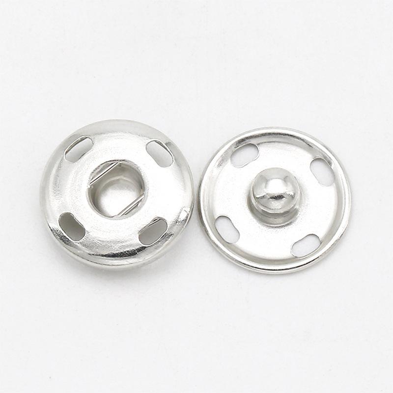 Round Children'S Underwear Hidden Button Invisible Hand Sewn Metal Button Clothes Child And Mother Button Flip Button
