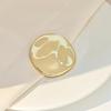 Kreative Engels-Sonnenblumen-Brosche Einfache Glänzende Süßigkeiten-Falten Adler Edelstahl-Pin