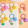 Bonbonfarbe Blume Schlüsselanhänger Anhänger Süß Vielseitig Kopfhörerhülle Hängende Dekoration Rucksack Dekoration Zubehör Geschenke