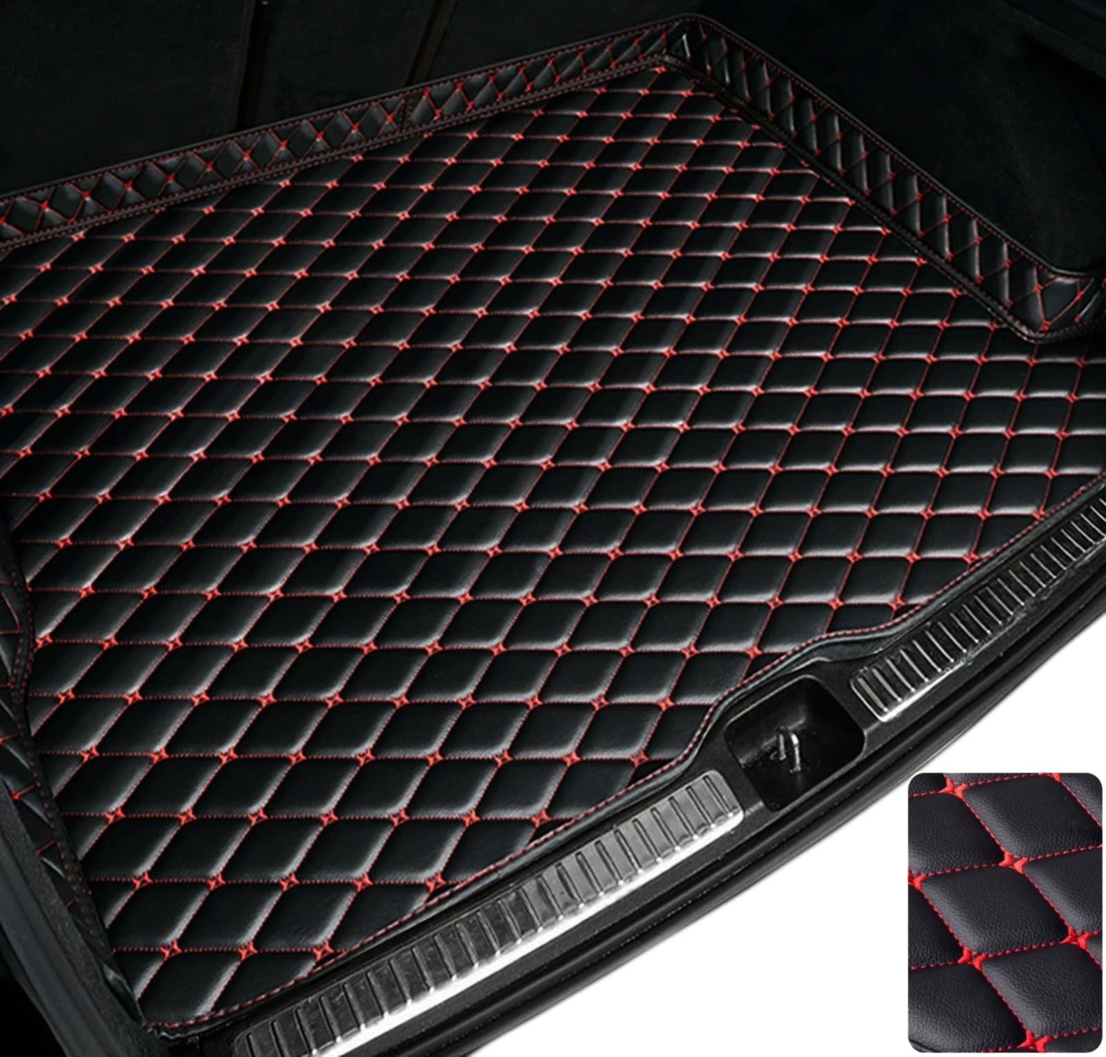 

Toyota Harrier 60 Series Декабрь 2013 - Май 2020 Коврик для багажника Высота борта 5 см 3D Коврик для багажа Пользовательский коврик для багажа Экологически чистая кожа XPE