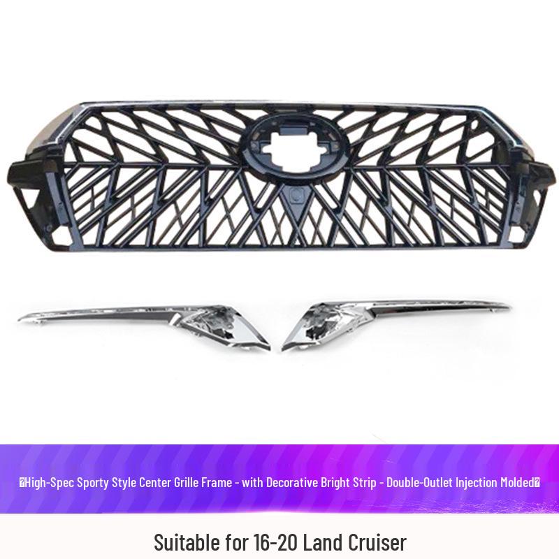 Fits 2008-2021 Land Cruiser: Sport GT Center Grille Trim & Frame