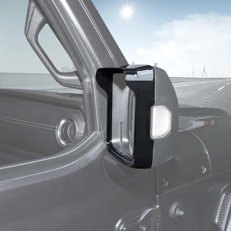 Backspegel Regnögonbryn Dekorativ Ram Kåpa För Jeep Wrangler JL För JT Gladiator 2018 Upp Biltillbehör Exteriör