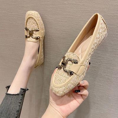 Scarpe Donna Autunno Primavera 2025 Ballerine Morbide Moda Marca Scarpe Singole da Donna Beige Nero Blu Taglia Grande 42