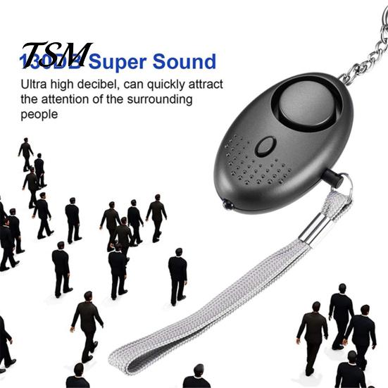 Security Alarm Mini Portable Self Defense 130dB Personal Loud Sound SOS Emergency for Women Safety