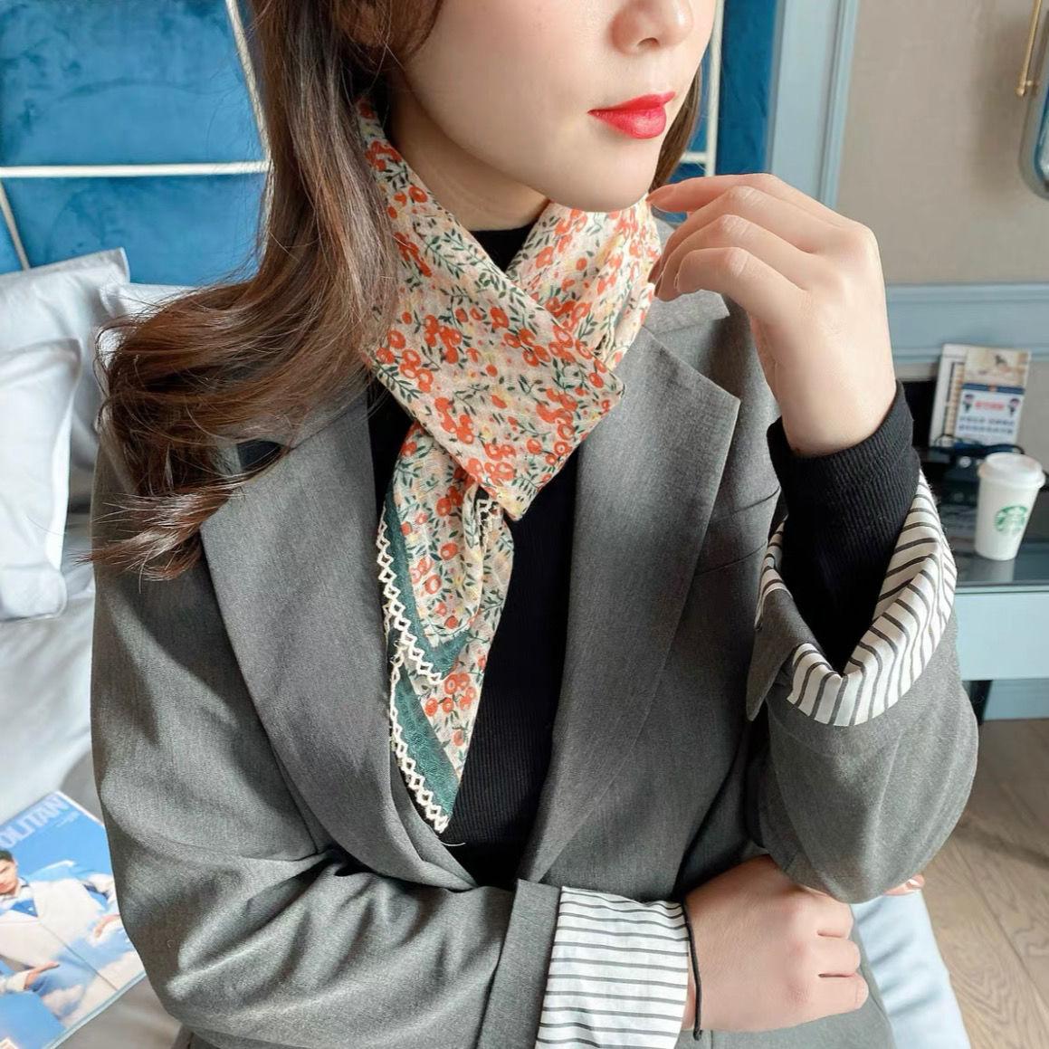 

Хлопковый головной платок для женщин, большой квадратный шарф для волос, мягкие повязки на голову, банданы для сна, размер 90*90 см 90*90cm