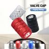4PCS Car Tire Valve Stems Cap Aluminum Wheel Air Valve Cap For Vauxhall Tigra Corsa VXR Astra D G J H Zafira Vectra