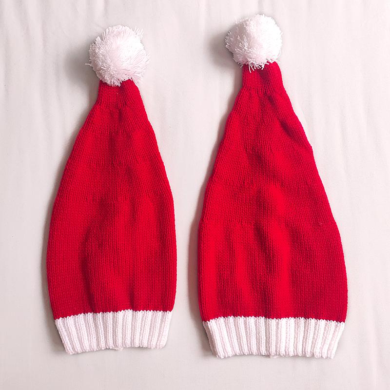 Europäische und amerikanische Strickmütze für Eltern und Kind: Niedliches Pompon-Design für Herbst- und Winterfeiertage