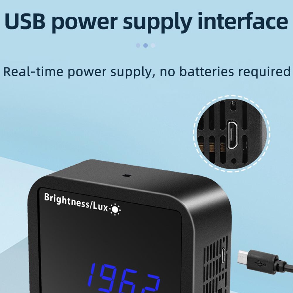 Tuya WIFI Intelligent Light Detector Temperature & Humidity Sensor with LED Display Support APP