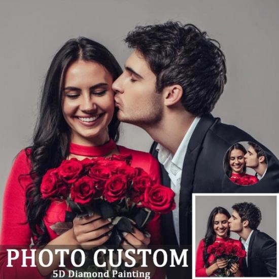 DIY Your Personalized Art Photo, Christmas Gift 5D Diamond ized Painting square diamond