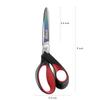 LIVINGO Multipurpose 229mm Sharp Forged Stainless Steel with Titanium Coated Shears and Rubber Soft Grip for Cutting Plastic Outdoor Home DIY Tools