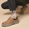 2024 New Driving Shoes Breathable Men's Flats Shoes Genuine Leather Oxfords Male Outdoor Shoes Fashion Lace-Up Business Flats