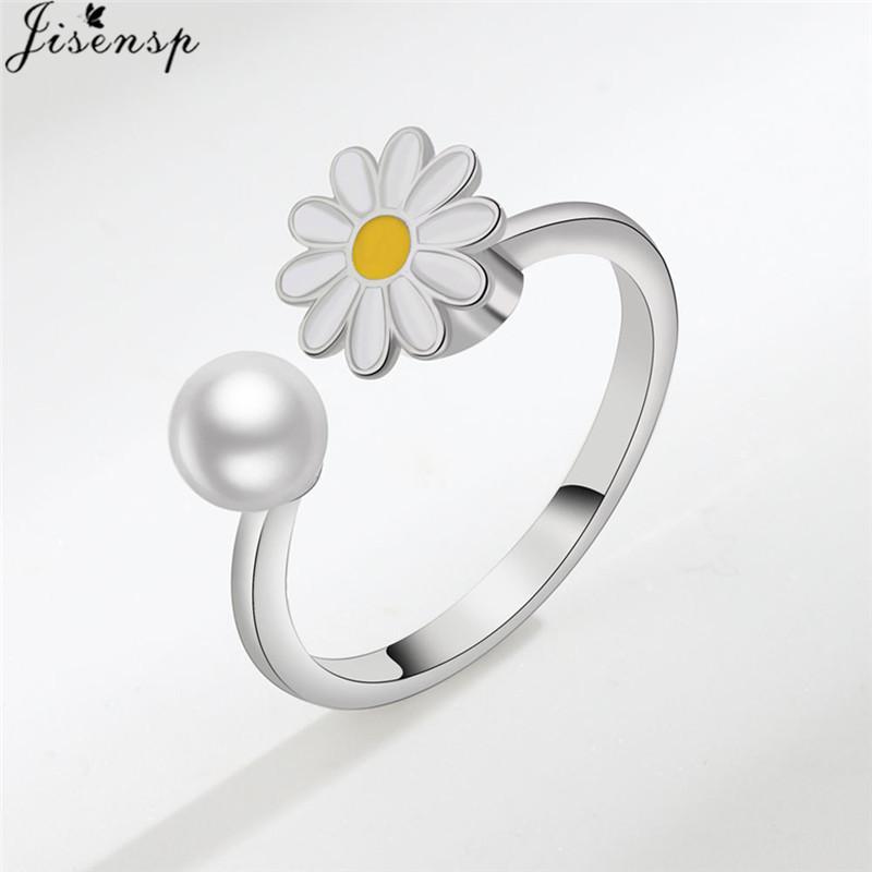 Luxury Anxiety Ring Fidget Spinner Ring for Women Crystal Flower Butterfly Animal Finger Ring Rotate Anti Stress Wedding Jewerly
