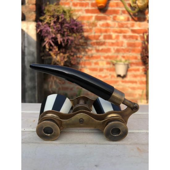 Starožitný vintage mosazný binokulární binokulární perleťový starožitný dárek z opery