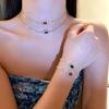 Minimalist Diamond-Set Adjustable Geometric Bracelet – European & American High-End Fashion Jewelry
