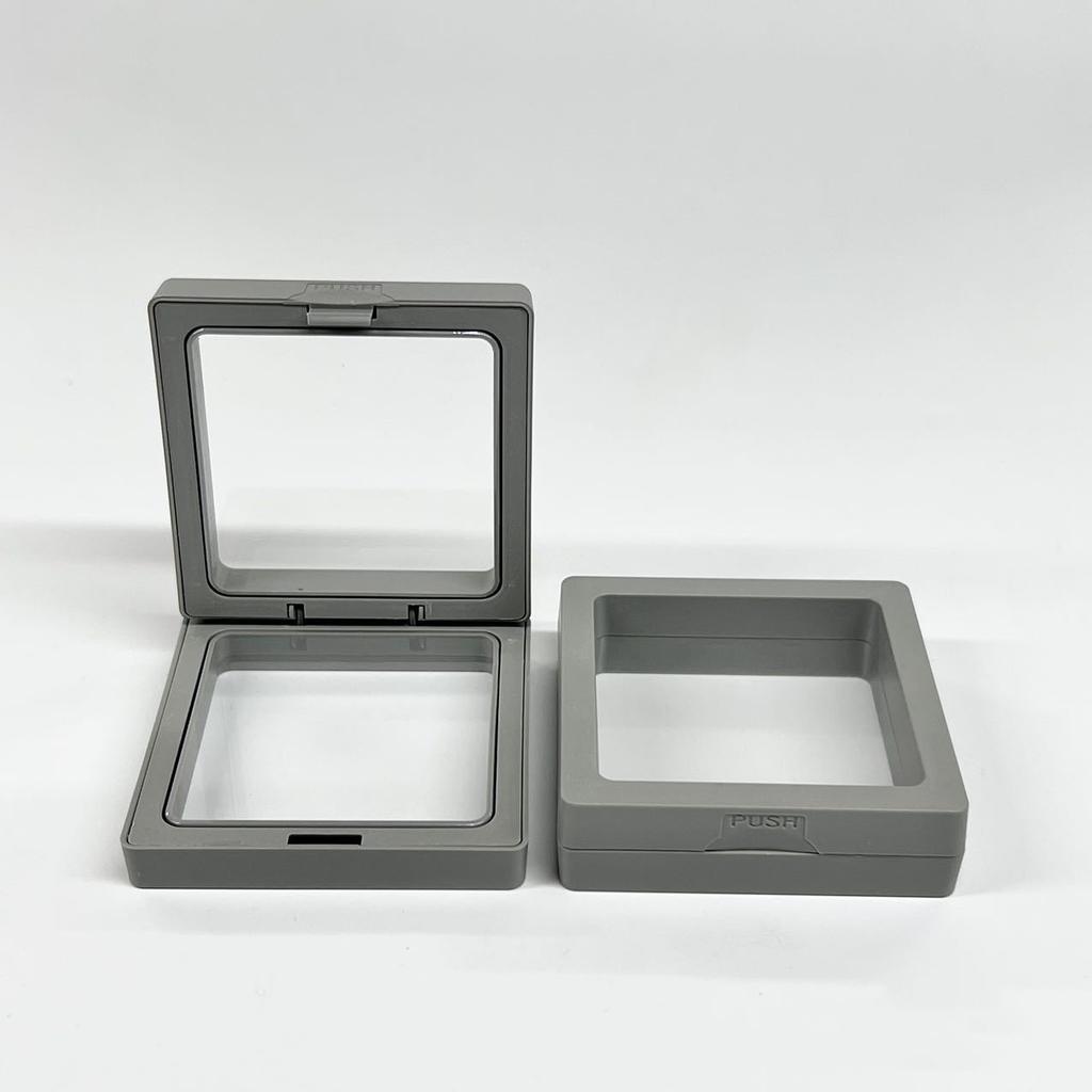 10pcs Transparent Floating Display Box Plastic Film Jewelry Packaging Box Jewelry Necklace Ring and Collectible Storage Box