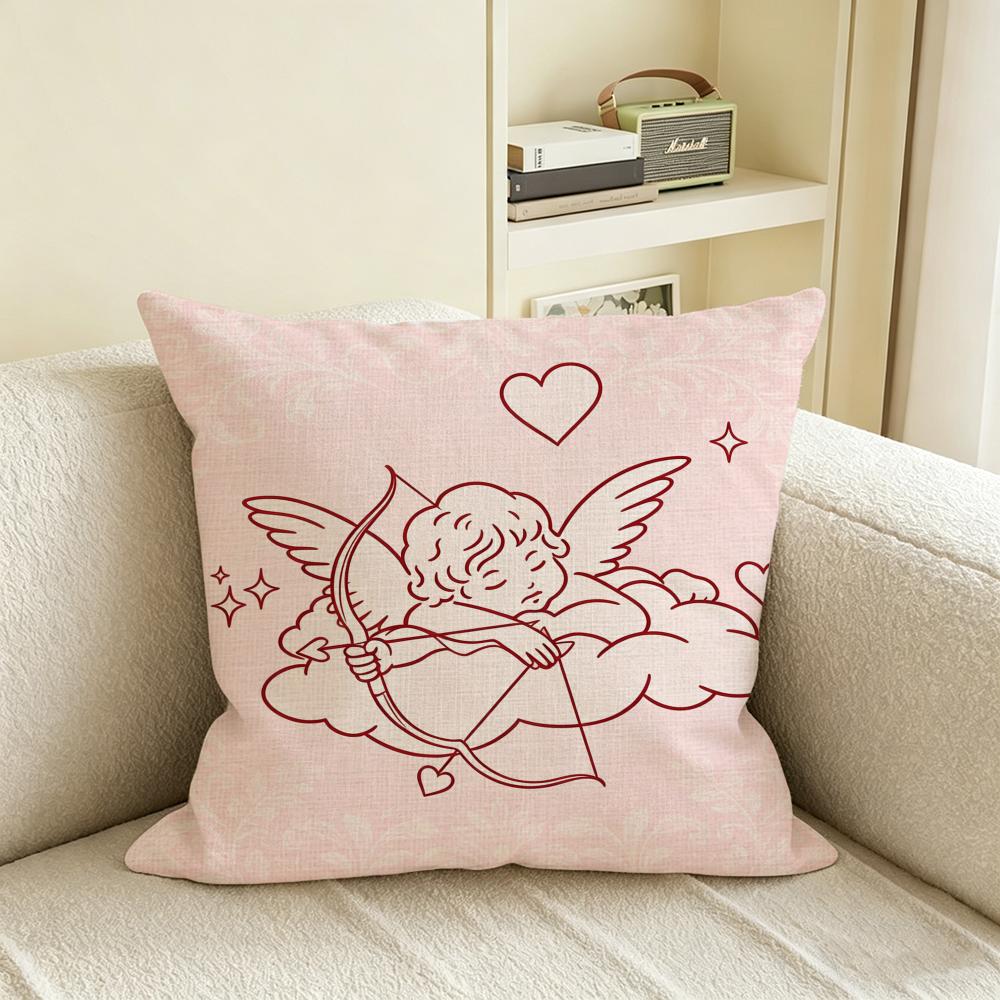 C-Cupid Cushion Cover Natural Linen Pillowcase Set, All-In-One Decor For Sofa, Bedroom & Chair