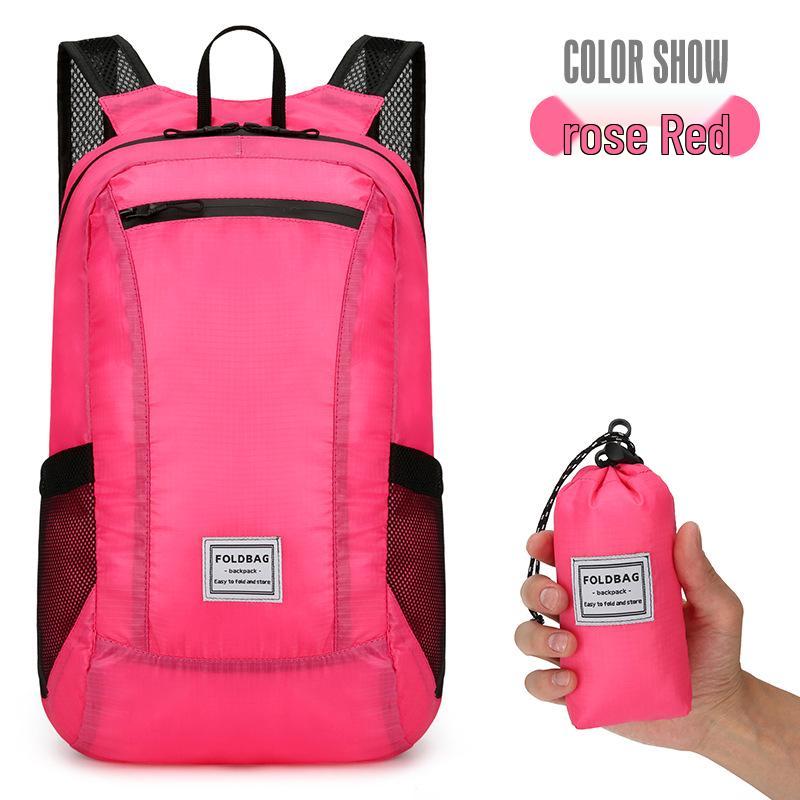 Ultra-light Water-repellent Folding Backpack for Men & Women - Customizable Print Logo