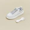 3233 small size leather little white shoes women's thick-soled Korean version of color matching college casual shoes lace-up flat-soled student sh