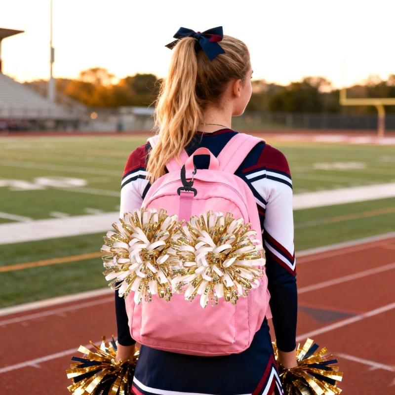 Bobbles Holder Adjustable Strap Light weight & Portable Pom Carriers Lanyard Cheerleading Accessories Easy to Use