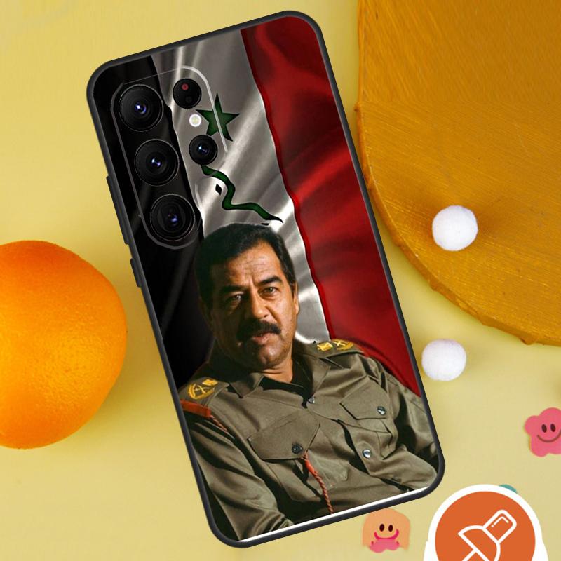 Saddam Hussein Iraq Arabic Phone Case For Samsung Galaxy S25 Ultra S24 S23 S22 S21 Ultra S9 S10 Plus S20 FE Funda Cover