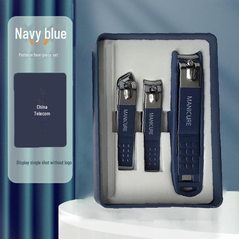 Luxuriöses Nagelknipser-Set mit Spritzschutz und Geschenkbox – komplette Maniküre-Werkzeuge