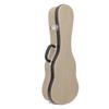 Ukulele Hard Box 23in Protective Carrying Thicken with Lock Linen for Small Guitar