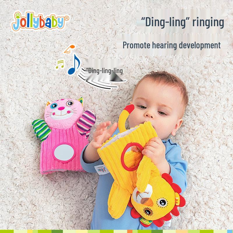 Jollybaby Newborn Hand Puppet Rattle Toy for Parent-Child Interaction (0-1 Year)