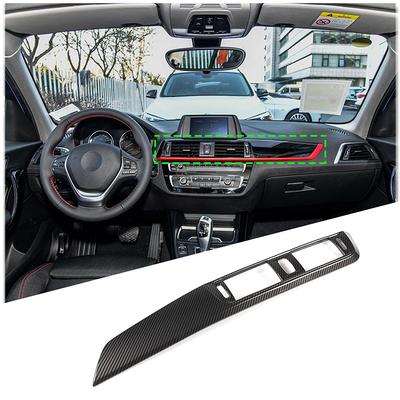 Für BMW 1er 2er Serie F20 F21 F22 F23 2017- ABS Kohlefaser Auto Mittelkonsole Lüftungsauslass Großes Bedienfeld Aufkleber Auto Zubehör