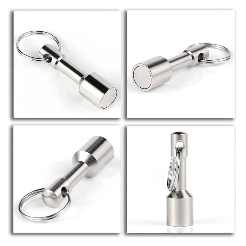 Keychain Magnet for Testing Brass Keychain Pocket Magnets with Strong Magnet Metals Test Magnet Hanging Keys Holder