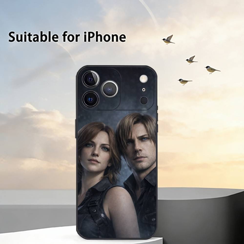

RER Ganme R-Resident Evil R-Requiem Phone Case For iPhone 17,16,15,14,13,12,11 Plus,Pro Max,XS,Soft Silicone Black Cover iPhone14