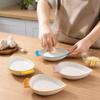 Non-Slip Hand Garlic Ginger Masher Ceramic Seasoning Dipping Dish  Kitchen Gadget