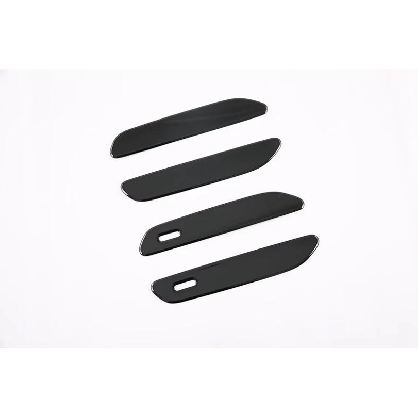For BYD Han Ev Dm   Car Accessories Door Handle Cover With Smart Key Hole Catch Cap Trim Molding