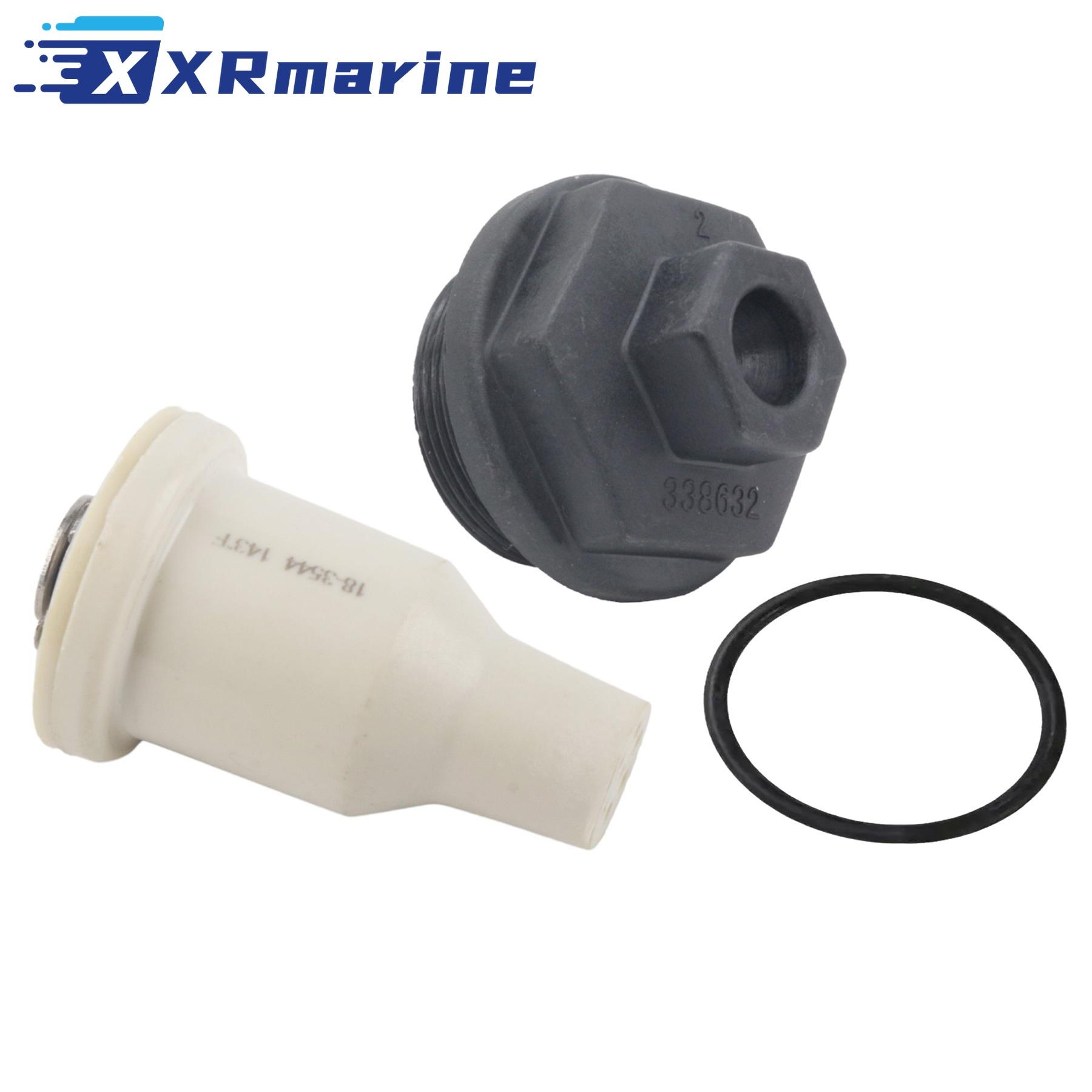 

435491 Thermostat Assy W/ O-Ring for Johnson Evinrude 4/6 Cyl 90-175 HP Outboard Engine Replaces 0435491 765559 338632 765636 Thermostat Assy