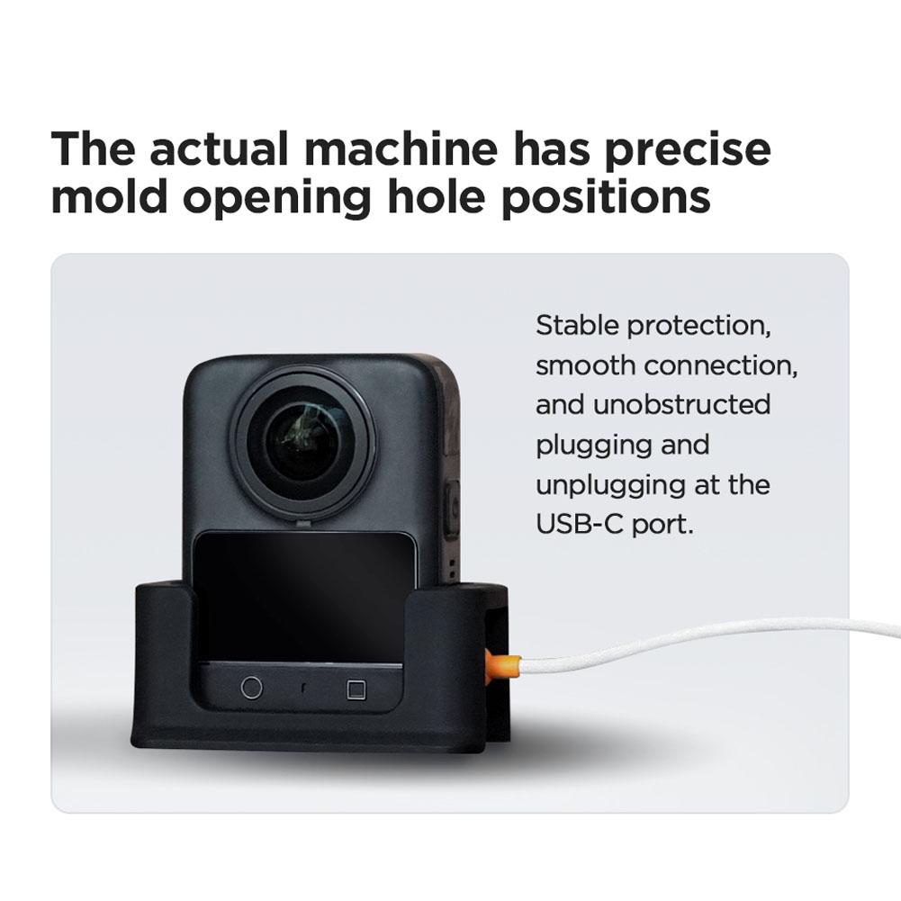 For DJI Osmo 360 Silicone Case/ Lens Protector Cover/ Base Screen Protector Anti-scratch For DJI Osmo 360 Camera Accessories