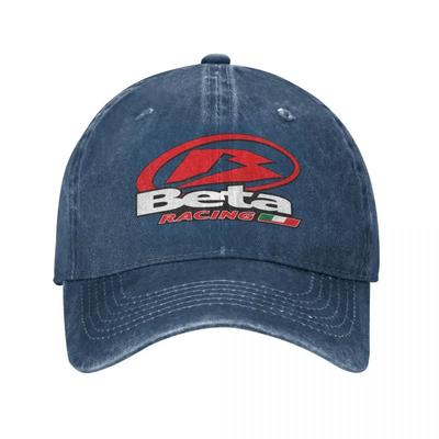 Vintage Beta Racing Baseballpet Unisex Distressed Denim Snapback Pet Moto Motocross Outdoor Alle Seizoenen Reizen Cadeau Petten Pet