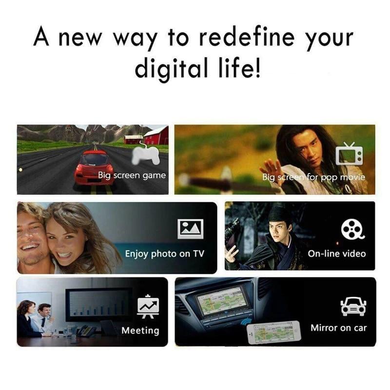 M2 TV Stick 4K 1080P Wireless WiFi TV Dongle Receiver HDMI-kompatibilní Smart TV Screen Projector pro DLNA IOS Andorid