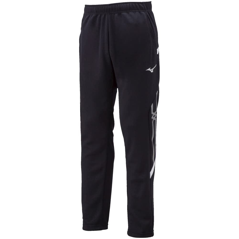 Mizuno MC Line Standard Deep Navy x Size 32MD2110 Warm-Up Pants, Sweat-Wicking, Quick-Drying, Fit, White, XL,