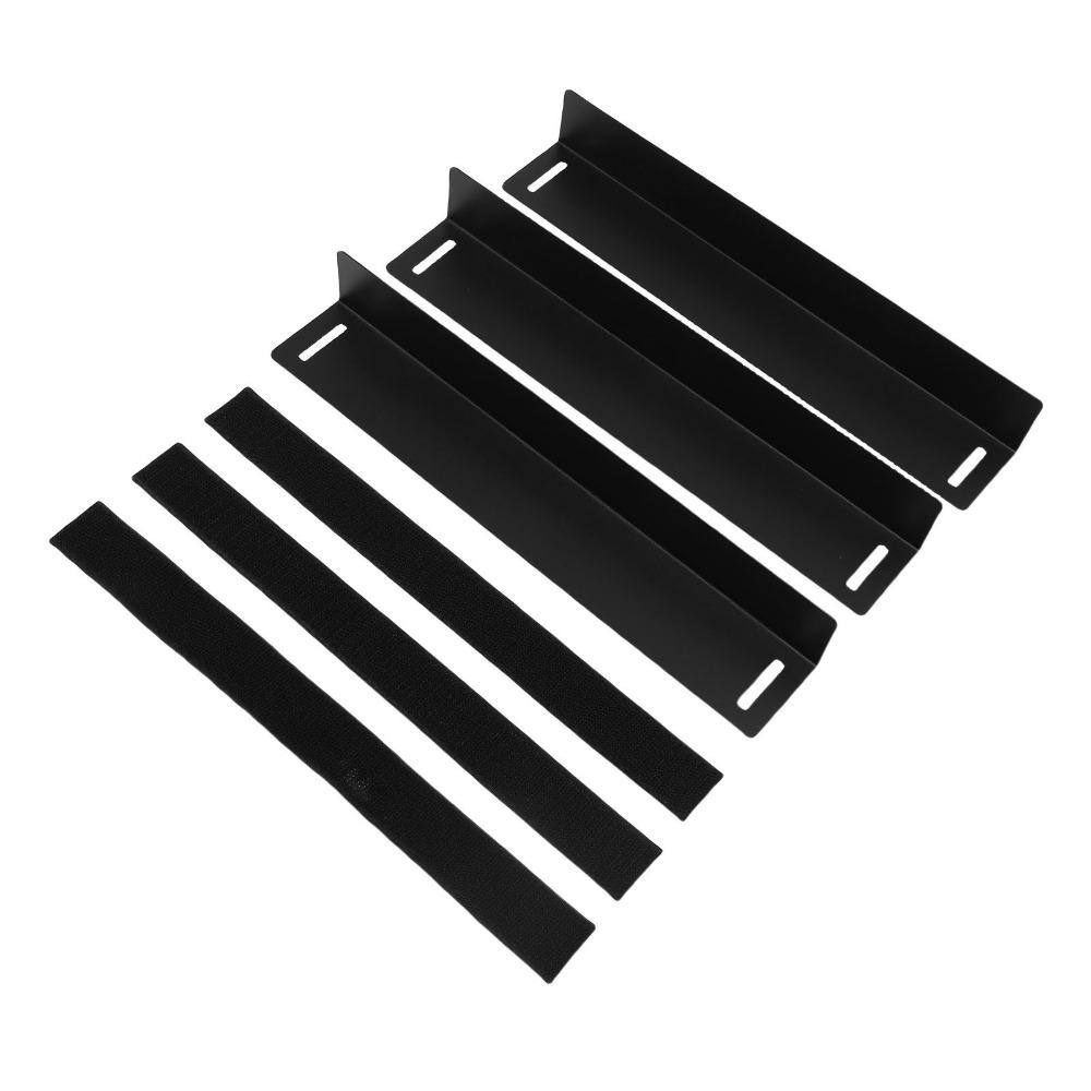 3Pcs Black Rear Trunk Organizer Carbon Steel Car Trunk Panel Car Trunk Divider Car Trunk Organizing