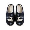 New cute snowflake deer cotton slippers women's winter home home home non-slip warm