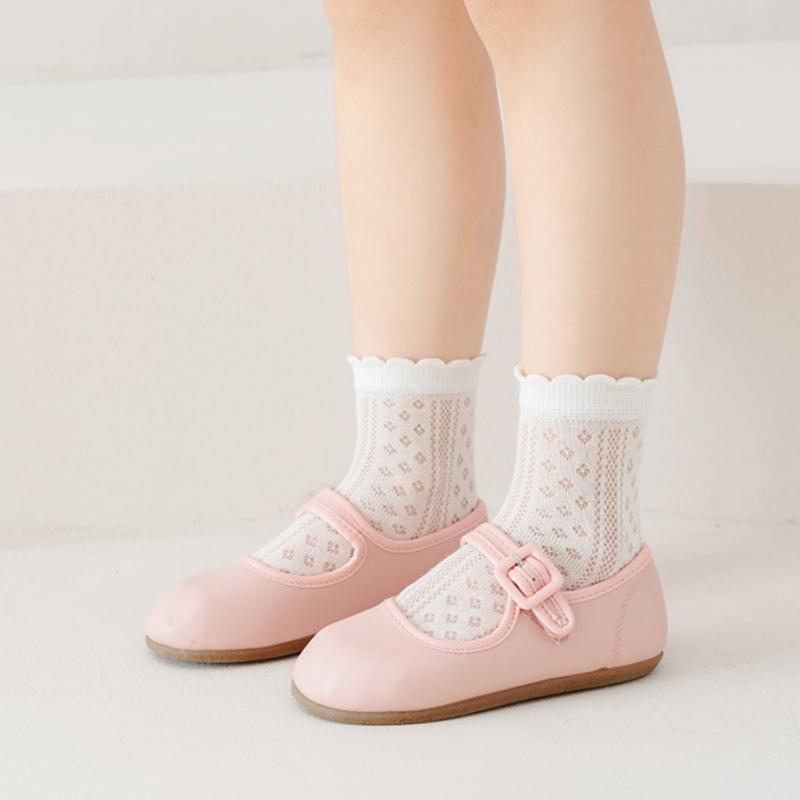 5Paare/Set Kinder Netzsocken für Mädchen Frühling Sommer Dünne Atmungsaktive Mädchensocken Süße Mode Weiß Prinzessin Spitze Socke Neu