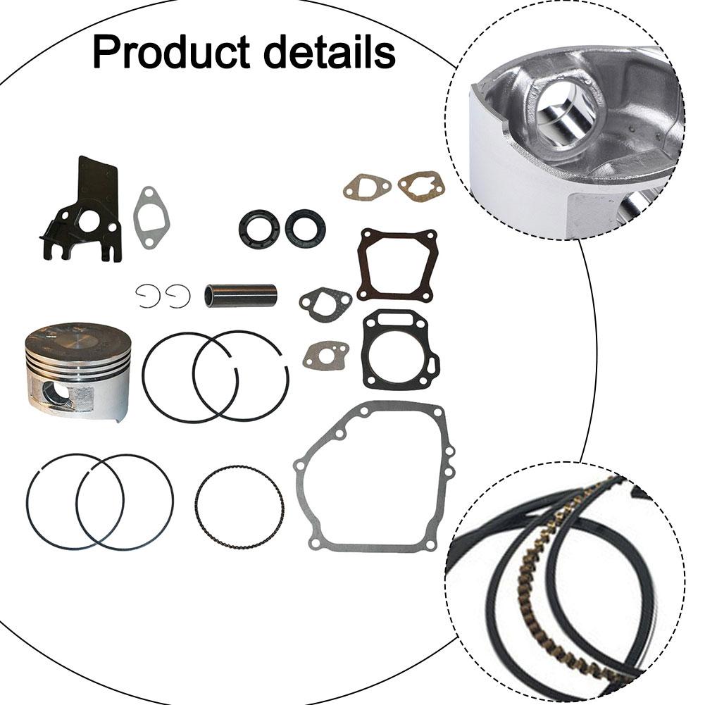 68mm Flat Top For Piston Kit Compatible For Honda For GX160 For GX200 5.5HP 6.5HP Engines Rebuild Kit For Power Equipment