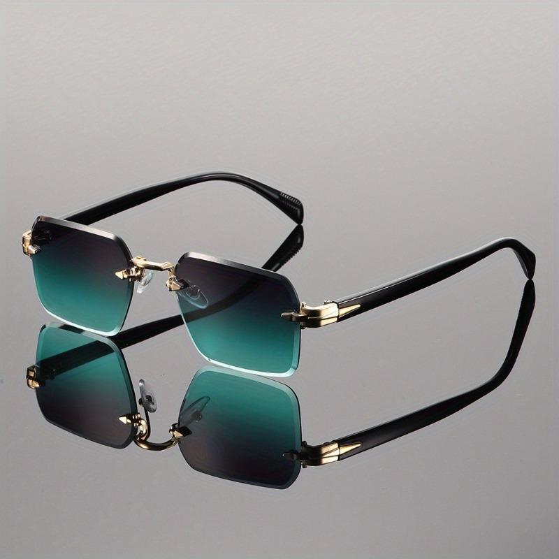 1 Set of Trendy New Boutique Fashion Glasses Women's Frameless Temperament Glasses Face Enhancing Small Fashionable