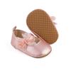 Citgeett Autumn Infant Baby Girls Princess Shoes Dot Print Mesh Bowknot Flats Non-Slip Wedding Slippers Shoes