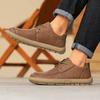 Men Plus Size Retro British Style PU Leather Shoes Ankle Comfortable Foot Feel Casual Shoe Wear-resistant Outsole Walking Shoes