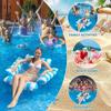 4-in-1 Water Hammock Recliner, Inflatable Floating Lounge for Pool Beach, Pool Party Air Mattress, Cooling Mesh Seat