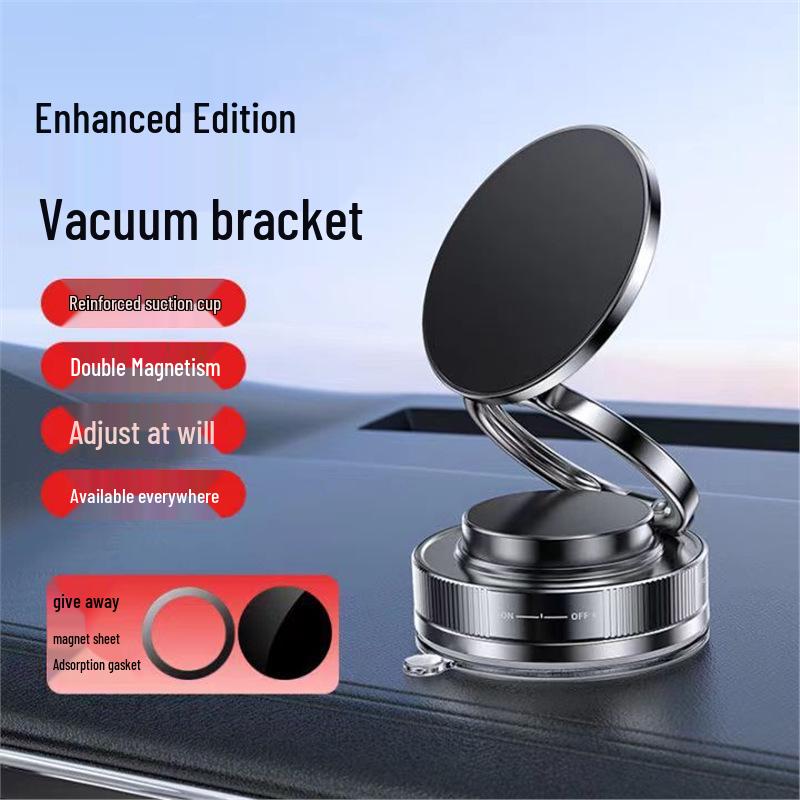 

Universal Magnetic Car Phone Holder with Vacuum Suction for Dashboard and Desktop Use Standard