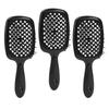 3 szt. szczotka do włosów na mokro i na sucho z otworami wentylacyjnymi, rozplątująca, okrągła, z uchwytem antypoślizgowym, do stylizacji i kształtowania włosów