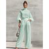 DICIFY Women's Fashion Casual Long Sleeve Stand-up Collar Pants Suits
