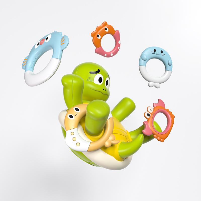 Electric Water Spray Turtle Rechargeable Version Children'S Bath Toy Baby Bathroom Water Play Electric Rotating Trap
